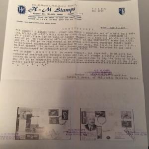 Israel Scott #C1-6 1st Airmails Full Tabbed Set on First Day Covers!!