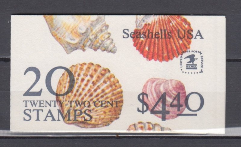 USA #BK146 (2121a) Seashells  Booklet of 20 Stamps  MNH