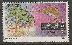 MEXICO 1962, $2.00 Tourism Colima, resort, fishing. USED. F-VF. (1488)