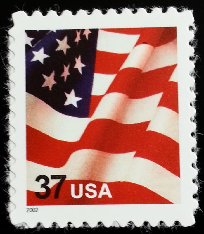 2002 37c Denominated American Flag, SA Scott 3630 Mint F/VF NH