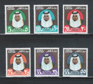 Qatar 1973 Sheik Khalifa Scott # 354 - 359 MNH (Short Set)