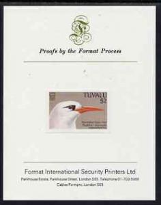 Tuvalu 1988 Red-Tailed Tropic Bird $2 imperf proof mounte...