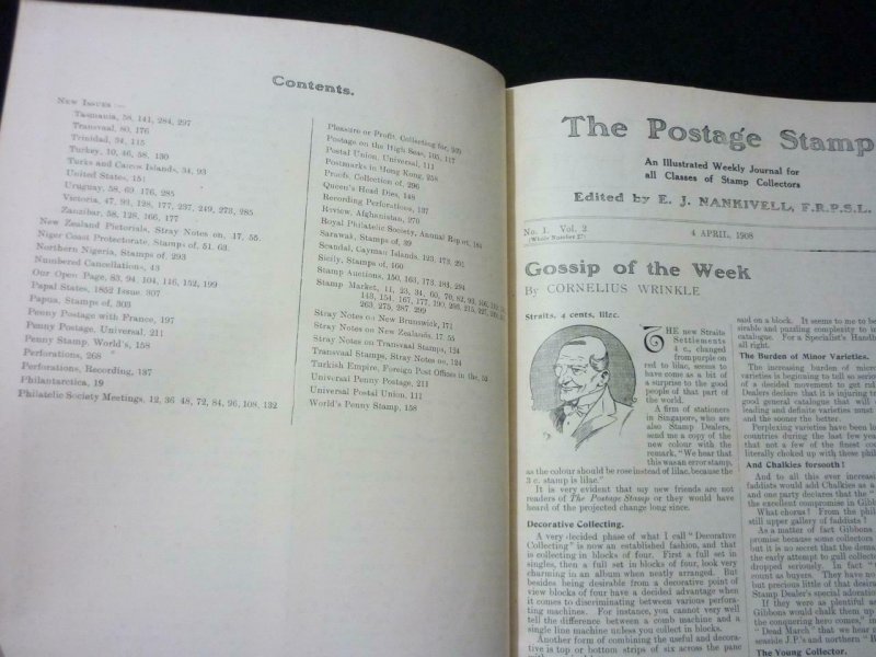 THE POSTAGE STAMP VOL II 1908 edited by EDWARD J NANKEVILLE 