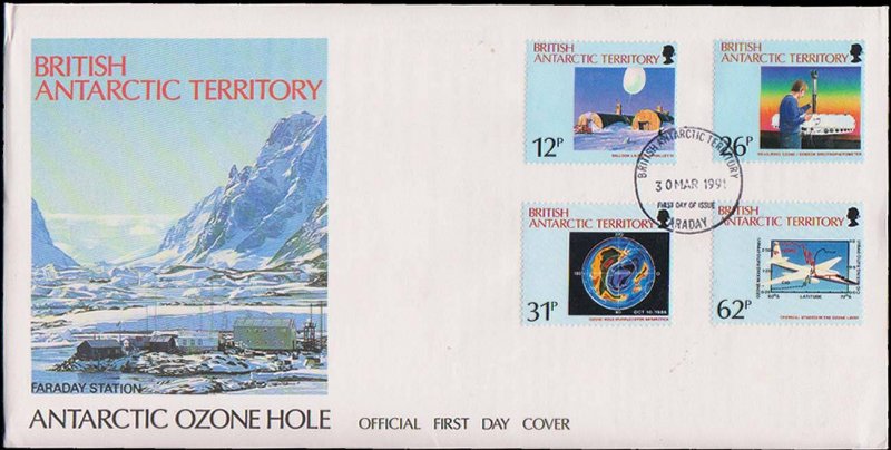 British Antarctic Territory Scott 176-179 Unaddressed.