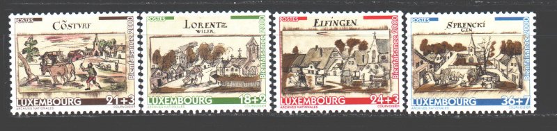 Luxembourg. 2000. 1518-21. Historic cityscapes. MNH.