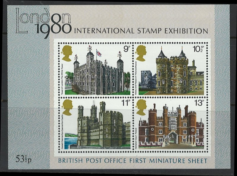 Great Britain Scott 909a Mini Sheet! Stamp Exhibit!