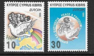 CYPRUS SG883/4  1995 EUROPA (PEACE) MNH