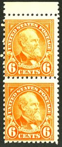 U.S. #558 MINT PAIR OG NH 