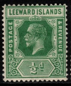 LEEWARD ISLANDS SG59 1921 ½d BLUE-GREEN MTD MINT