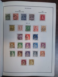 collection on pages Switzerland 1905-31 CN: CV $333