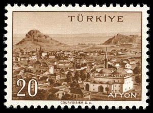 TURKEY Sc 1315 XF/MNH - 1958 - 20k View of Afyon