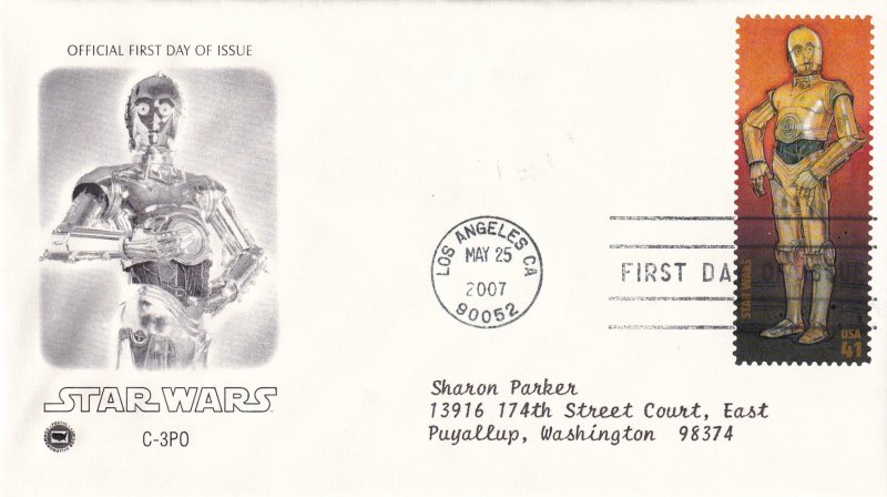 2007, Star Wars-C-3PO, PCS, FDC (E14146)