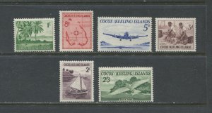 Cocos Keeling Island 1963 set unmounted mint NH