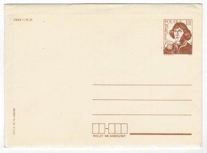 Poland 1973 Postal Stationary Envelope MNH Stamp Nicolaus Copernicus Astronomy
