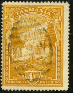 TASMANIA Australia 1899-1900 4d Tasman's Arch Pictorial Sc 91 NSW CANCEL VFU