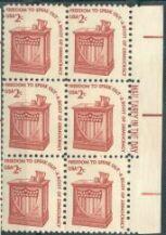 US Stamp #1582 MNH - Speaker's Stand Dull Gum ME Block of 6