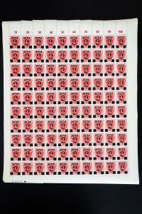 Germany Allied WWII Government Stamp Sheet Hoard