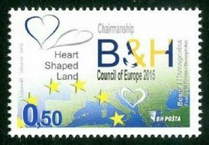 BOSNIA & HERZEGOVINA/2015, The chairmanship of the B&H, Council of Europe, MNH