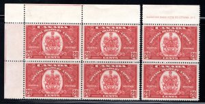 Scott E8, 20c, Special Delivery, VF, MNH, UL PB of 6 (separated), C/V $525, Cana