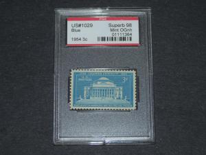 1029 Columbia U. anniversary SUPERB 98 Encapsulated Stamp