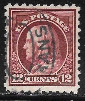 USA 474: 12c Franklin, used, F-VF