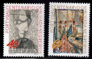 PORTUGAL Scott 1939-1940 MNH** Negreiros Art stamp set