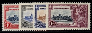 LEEWARD ISLANDS GV SG88-91, 1935 SILVER JUBILEE set, LH MINT. Cat £35.