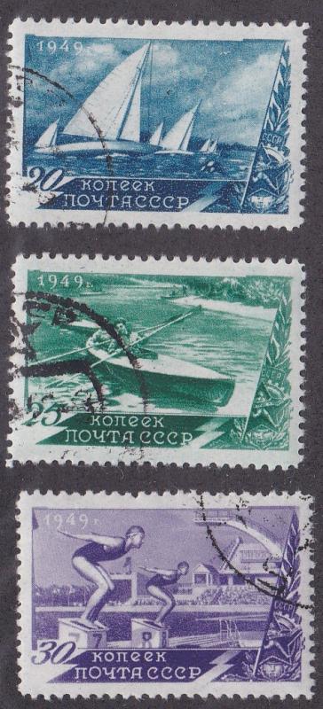Russia # 1376-1378, Water Sports, Used CTO, 1/3 Cat.