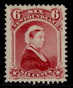 CANADA - Newfoundland QV SG60, 6c crimson-lake, M MINT. Cat £32. 