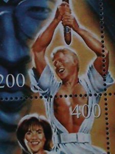 ​RUSSIA-AIbCHbI-1999-STAR WAR-BILL CLITON -HILLALI & LEWINSKI-MNH-SHEET-VF