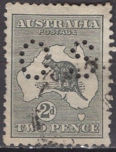 Australia 1913; Sc. # OB3; O/Used Single Stamp