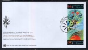 UN New York 1036a Forests UN Postal Admin U/A FDC