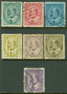 EDW1949SELL : CANADA 1903-08 Scott #89-95 Complete set. Used. Catalog $252.00.