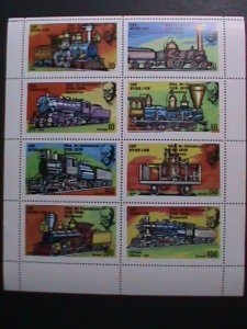 ​OMAN- PROMOTION-WORLD FAMOUS TRAINS- MNH SHEET VF  WE SHIP TO WORLD WIDE.