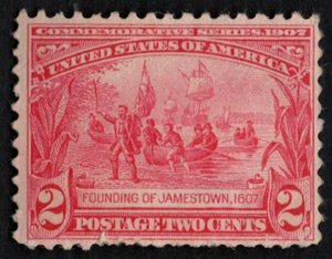 US #329 SCV $140.00 VF/XF mint never hinged, a nice stamp, better centered th...