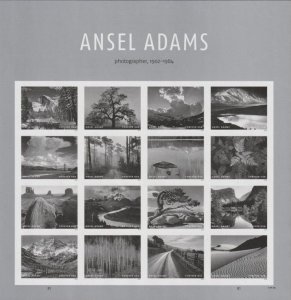 US #5854q Ansel Adams Imperf NDC Sheet of 16 MNH 2024
