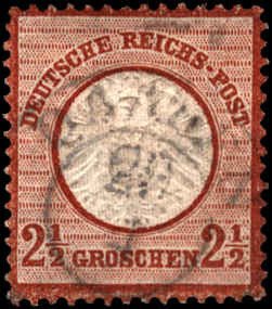 Germany #19, Incomplete Set, 1872, Used, Thin