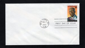 2402 Philip Randolph, FDC no cachet