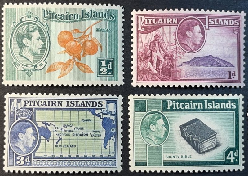 PITCAIRN ISLANDS # 1-8--MINT/HINGED----COMPLETE SET-----1940-51