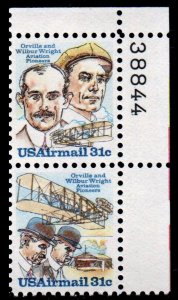 USA Sc#C91-92 31c Wright Brothers (1978) MNH