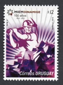 Jewelry Gemstone Amethyst Minerals stones URUGUAY MNH STAMP Sc#2391 