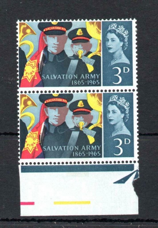 3d SALVATION ARMY (PHOSPHOR) UNMOUNTED MINT PAIR + VARIETY