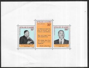 Dahomey #C73a    Martin Luther King S/S  (MNH) CV$4.00