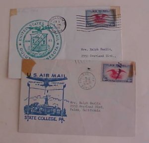 US  FLIGHT COVERS DULUTH MINNESOTA 1940 JUNE 1