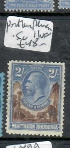 NORTHERN RHODESIA KGV 2/-    SG 11     VFU       P1121H