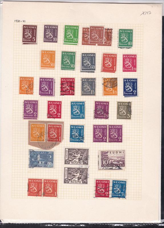 finland 1930-41  stamps page ref 18041