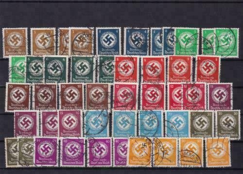 germany  1934 officials  used stamps  cat £180 ref r14352