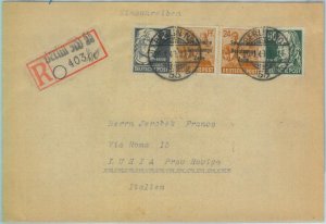 89311 - GERMANY Soviet Zone  - POSTAL HISTORY - REGISTERD COVER  to Italy 1949