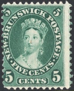 New Brunswick SC#8 5¢ Queen Victoria (1860) Uncancelled/No Gum