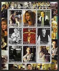 Turkmenistan 2000 72nd Annual Academy Awards People Art Film Actor Cinema Stamps